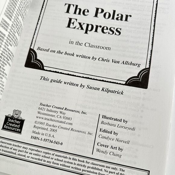 2/$8 A Guide for Using The Polar Express in the Classroom Teacher Resource (PB) - Picture 4 of 9